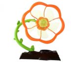 Mini Ventilador, funciona na entrada USB, formato de flor